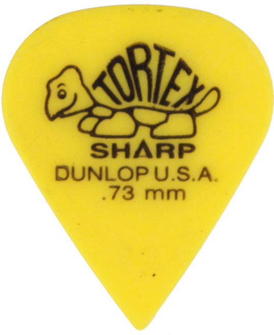 Dunlop - Tortex Sharp 피크 0.73mm(412R0.73), 1개