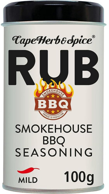 영국 케이프 허브 앤 스파이스 Cape Herb & Spice Rub Smokehouse BBQ Seasoning 럽 스모크하우스 바비큐 시즈닝, 6개, 100g