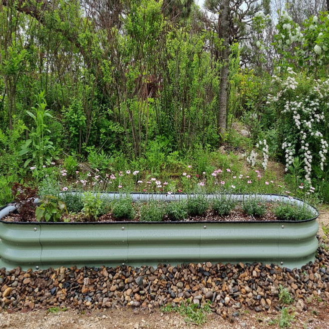 텃밭상자 조립식틀밭 옥상 베란다 플랜트박스 대형화분 가든베드 RB 0420 (높이20), 그린, 단품 측면판넬(50x20)2장, 1개