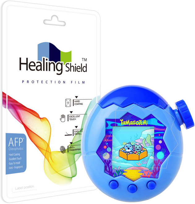힐링쉴드 [호환] 다마고치 파라다이스 올레포빅 액정보호필름 2매, 무색, 1개, Tamagotchi Paradise