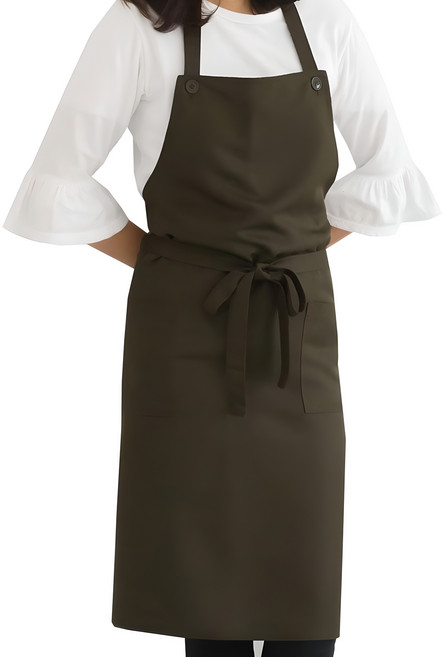 디지지 슬림핏 방수 롱 앞치마, 카키, 2개