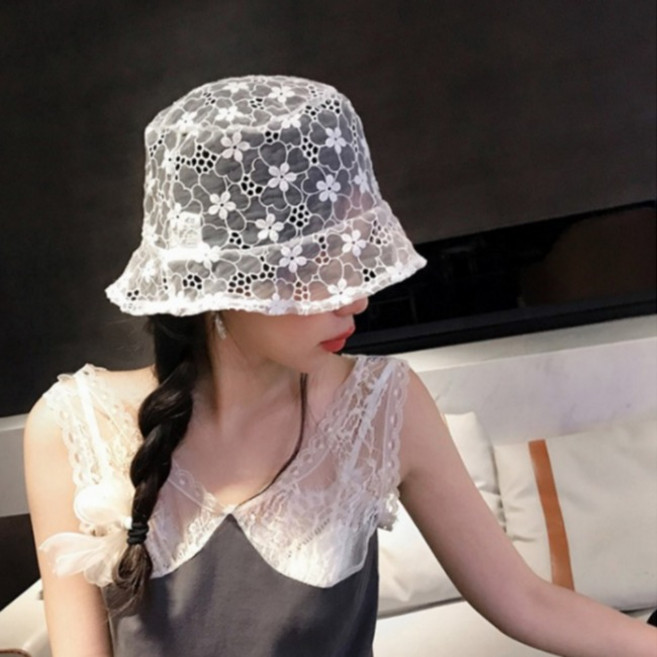 아르바니 리오하워드 쉬폰 버킷햇모자 2color 대두 여행 햇빛가리개 여성 물놀이 서핑