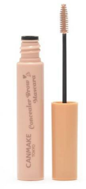 CANMAKE 遮瑕眉毛睫毛膏 眉毛遮瑕膏, 1個, #01粉紅米色