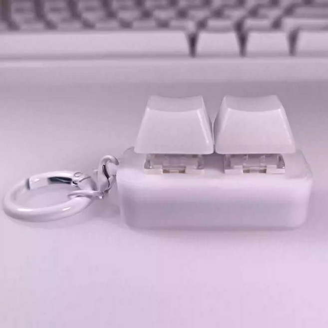 로빗 무선 키보드 전자책 미니 유선 터너 RGB 스왑 휴대용 페 모드 기계식 블루투스 핫 듀얼, White, 1개