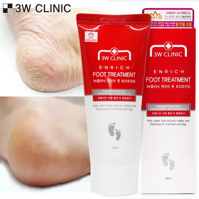 3W클리닉 엔리치 풋 트리트먼트 100ml, 1개입, 10개 - 쿠팡