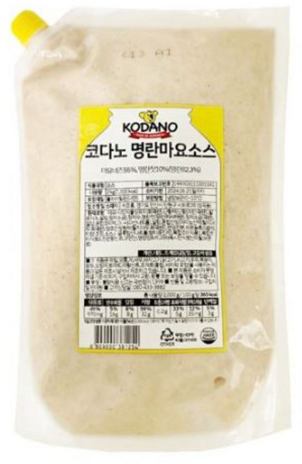 코다노 명란 마요소스 2kg, 4개