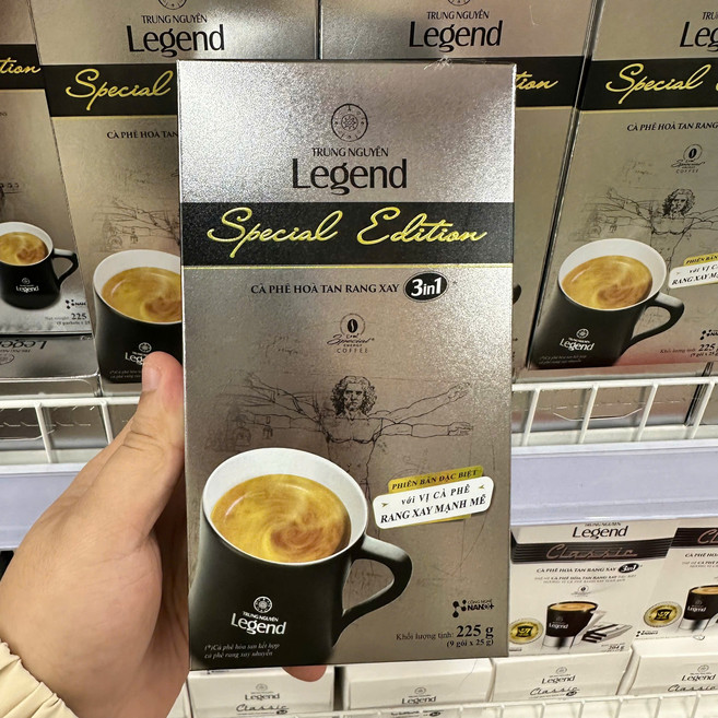 Trung Nguyen Legend Special Edition 3-in-1 로스팅 및 분쇄 인스턴트 커피, 1개, 9개입, 25g