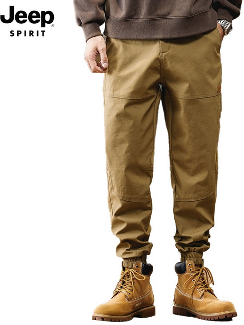 JEEP spirit(지프스피릿) 사계절 데일리 남성조거팬츠 등산바지 밴딩 면바지 작업복