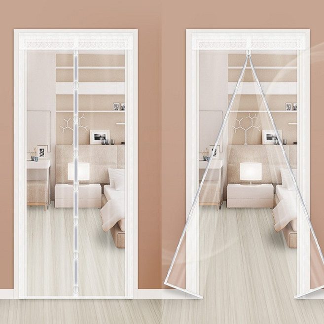 방풍막 두꺼운 PVC 비닐 자석 현관용 방풍커튼 겨울