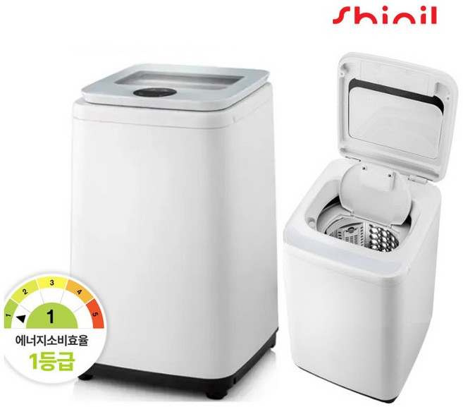 신일 미니 세탁기 소형 3Kg 터치식 스테인리스 소비효율 1등급