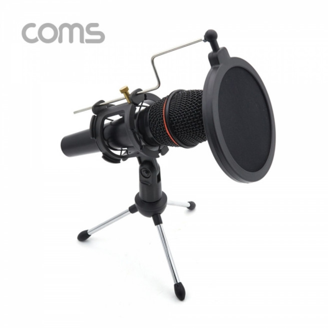 컴스 2 in 1 팝 스크린 마이크 스탠드, BT912, 1개