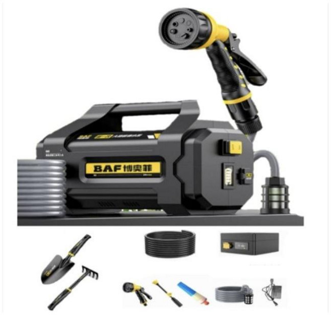 충전식 양수기 수중펌프 무선 독일 기술 워터모터 출수관10m 288AH배터리, 1158AH 파이프 35 미터