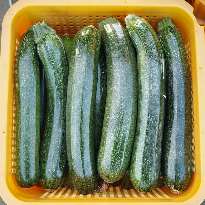 [품질관리] 다양한 요리에 두루 쓰는 가정용 쥬키니호박 수분감 좋아 요리에 활용도 높은 가정용 쥬키니호박, 1개, 이하나몰 쥬키니 8kg 내외 (업소용)