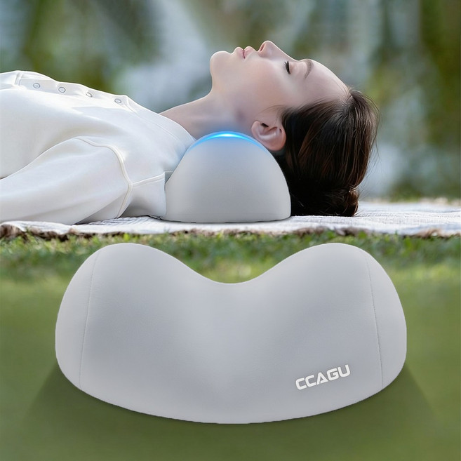 CCAGU 메모리폼 경추베개 항균 방진 목편한 3D 숙면 낮은 목베개 출장 여행 선물 추천, 1개, 그레이