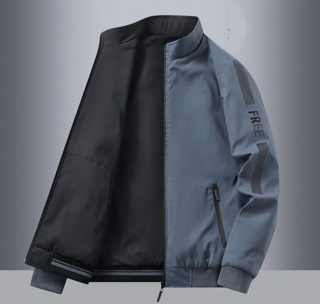 중년 남자 점퍼 봄가을 패션 코디 차이나넥 아빠룩 코트 춘추 캐주얼 기질 자켓 상의 SJS