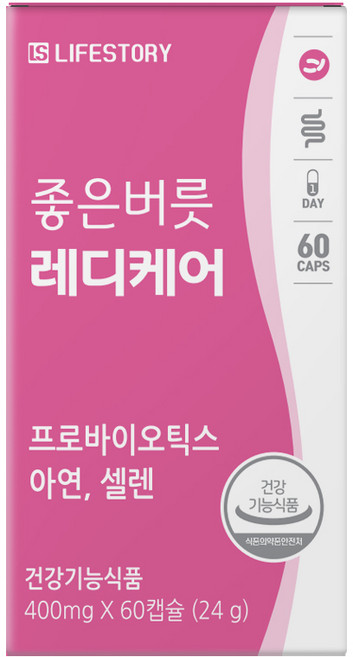 좋은버릇 레디케어 여성 질 유래 유산균, 60정, 1개