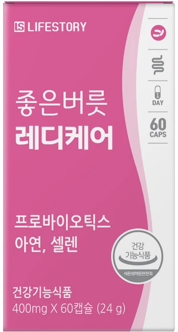 좋은버릇 레디케어 여성 질 유래 유산균, 60정, 1개 - 쿠팡