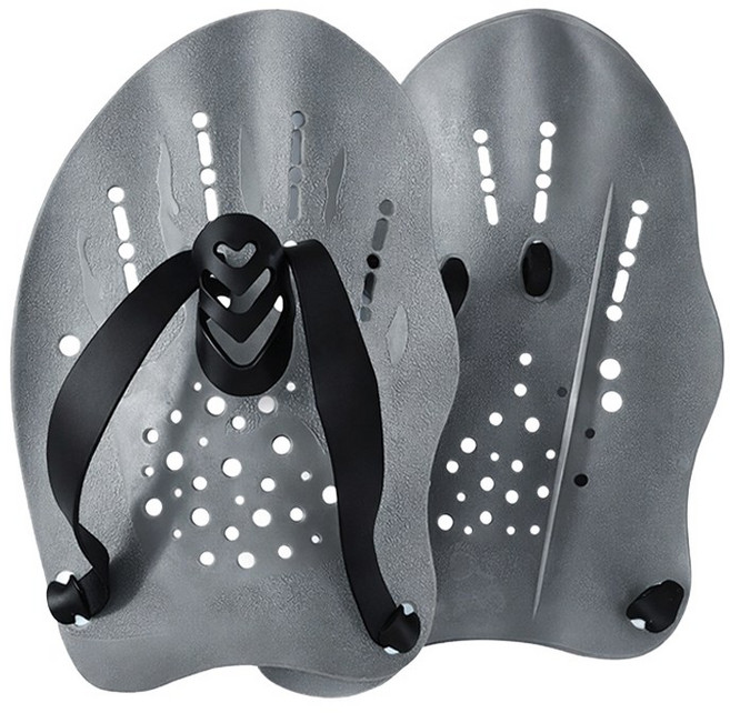 아띠꼴로 수영장인 수영 핸드 패들 핑거 물갈퀴 오리손 훈련 용품, 스톤그레이