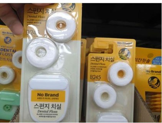 [노브랜드] 스펀지 치실 3입 x 4개 깨끗한 / 대용량, 3개입