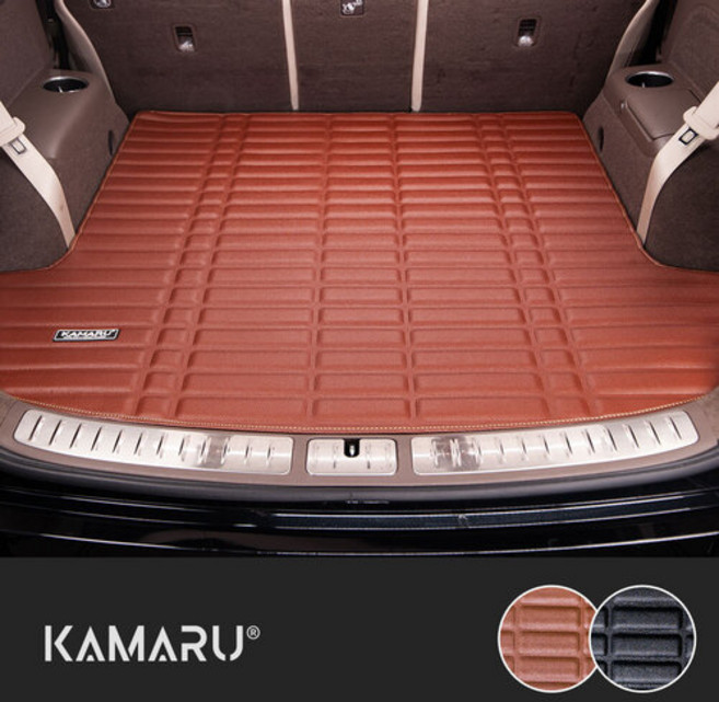 카마루 가죽 트렁크매트 볼보 V40/V60/V70/V90 방수방염매트, 블랙, 볼보 V70 (07~현재)
