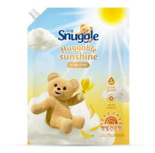 스너글 햇빛건조향 허거블 선샤인 섬유유연제, 1.5L, 7개