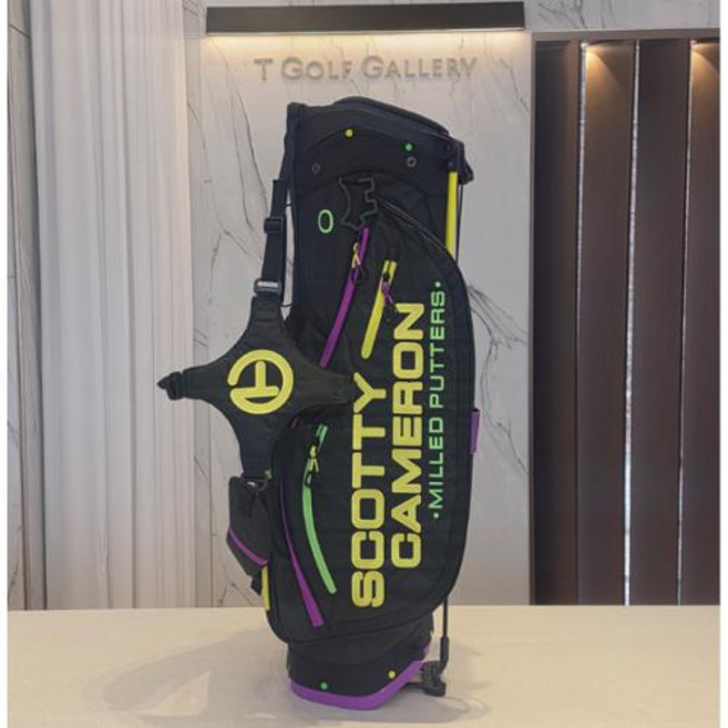 스카티카메론 2026 마디그라 뉴글로리언스 패스파인더 서클 T 스탠드백 골프백, 블랙 외
