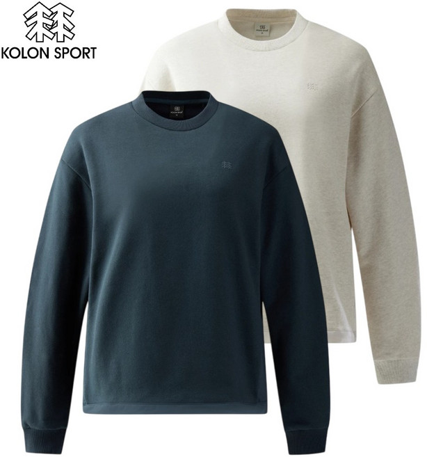 [백화점발송] 코오롱스포츠 여성 맨투맨 티셔츠 긴팔 경량 니트 간절기 등산 여행 캠핑