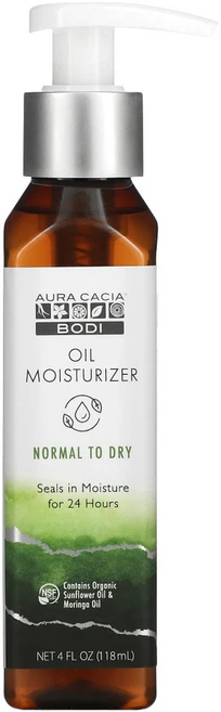 Aura Cacia Bodi 오일 모이스처라이저 중성 건조 118ml (4 fl oz) 2팩, 1개 - 쿠팡