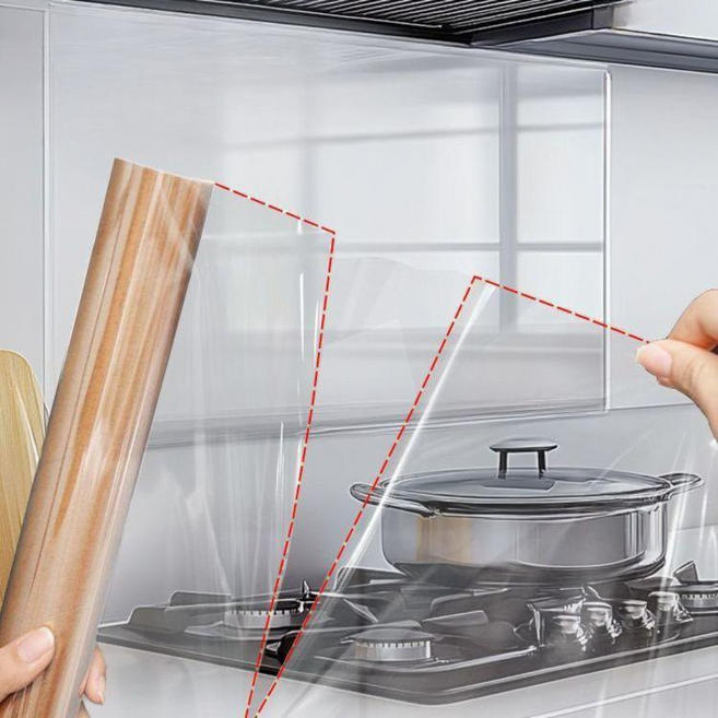 글로윅 뜯어쓰는 주방 오염방지 투명 시트지 점선 컷팅 기름방지 보호필름, 1개