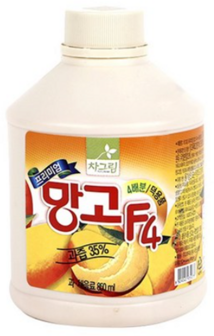 차그림 과일 원액 프리미엄 망고 F4, 10개, 850ml