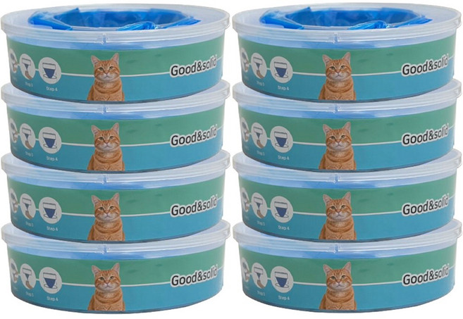 굿앤솔리드 리터락커 호환 리필봉투, 8개, 10L