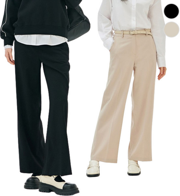 [체이스컬트] (본사직영)Banding 와이드 SLACKS2Color