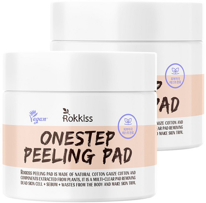 록키스 약산성 때타올 필링패드 70매, 70매입, 2개