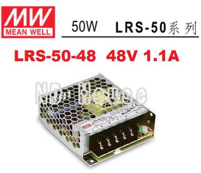 【附發票有保固】明緯 MW LRS-50-48 48V 1.1A 50W 電源供應器 變壓器 NDHouse, 1個