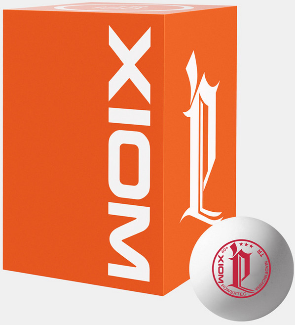 엑시옴 파워텍 TR 연습용 탁구공, 1개, 100개입, 화이트