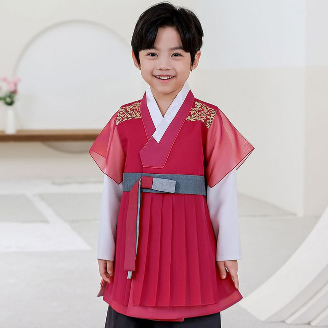 하랑한복 고려랑 아기 남아 어린이 아동 돌복 키즈 한복 세트