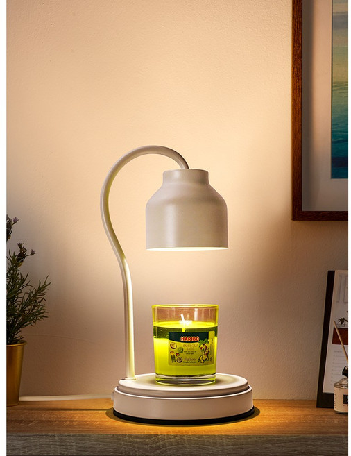 심플캔들워머단품 타이머기능/똑딱이스위치 할로겐전구2개포함, 화이트(똑딱이)