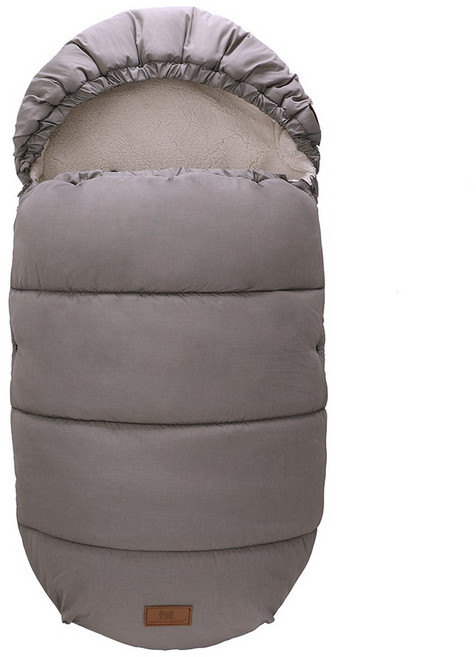 미라클 베이비 육아 겨울 보온 유모차 외출용 침낭, 회색, 1개