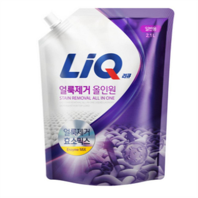 리큐 얼룩제거 올인원 일반용 액상세제 리필, 2.1L, 30개