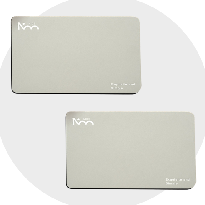 GreenBucket 빨아쓰는 논슬립 소프트 규조토 욕실 주방 발매트 총2개, 실버그레이+실버그레이