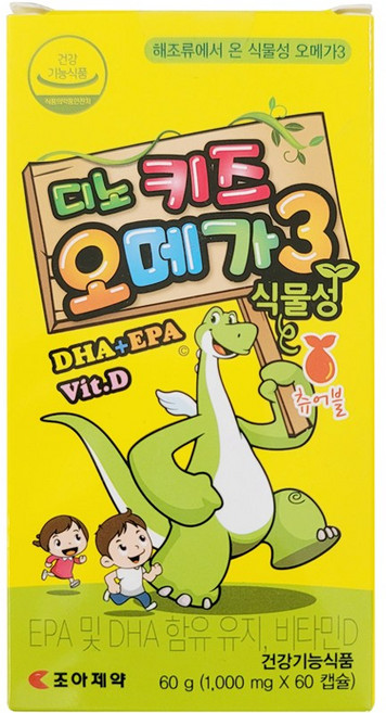 조아제약 디노키즈오메가3 60캡슐, 60정, 1개