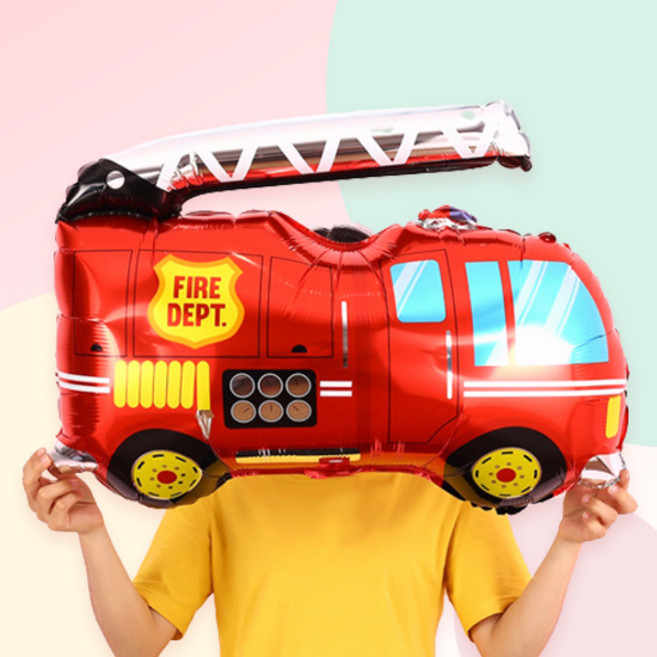 [파티지] 자동차풍선 생일 가랜드 모음, C_B_풍선_대형_소방차