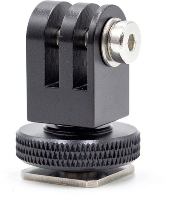 액션캠 어댑터 6종 모음 (옵션 중 택1) 콜드슈 1/4 브라켓 3날 2날 프롱 메탈 핫슈 연결 나사 설치 고프로 인스타360 오즈모 포켓 액션, 1개, AC-A109