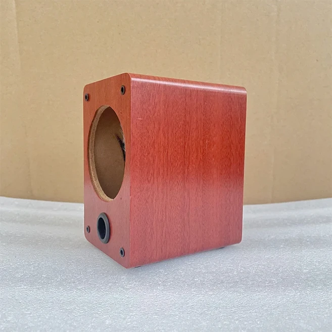 3인치 스퀘어 스피커 빈 상자 셸 앰프 케이스 홈 오디오 작은 HIFI 나무 수동 섀시 하우스, 02 Square Box 1PCS
