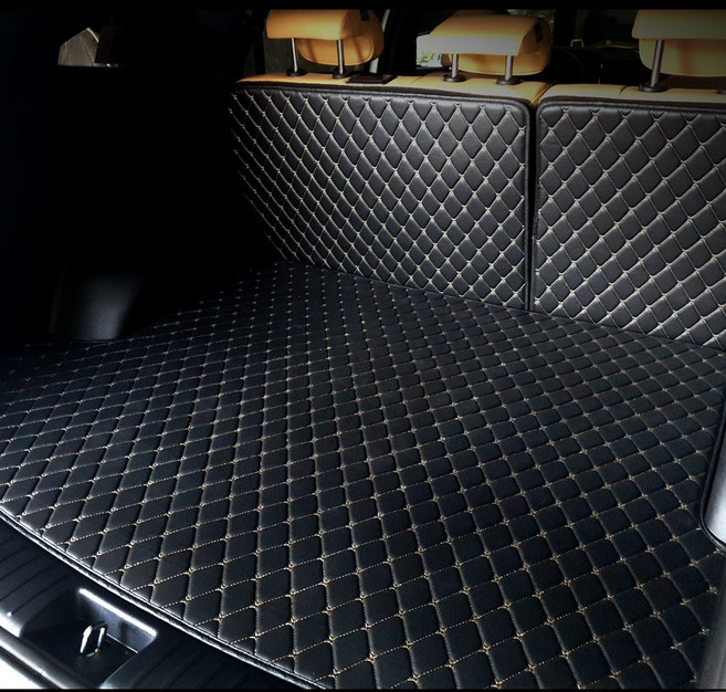 잡잡 SUV 가죽 트렁크매트 쉐보레차용, 쉐보레, 브라운, 올뉴마티즈