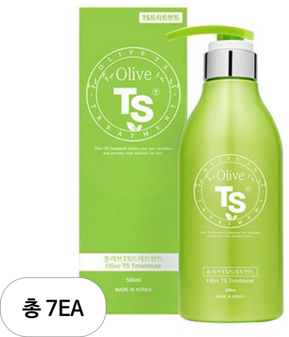 TS 올리브 헤어 트리트먼트, 500ml, 7개
