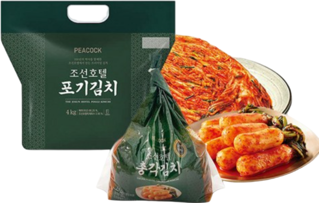 피코크 조선호텔 포기김치4kg+총각김치1.5kg, 1개, 1.5kg