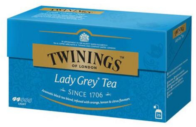 트와이닝 레이디 그레이 홍차 티백, 2g, 25개입, 1개