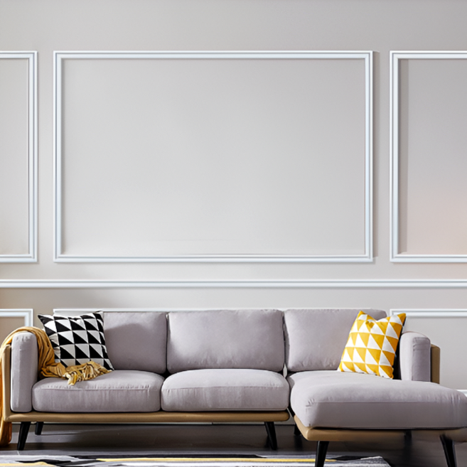 벽장식띠 웨인스코팅 테이프 3m 접착식 몰딩 가정용 셀프 인테리어 벽 사각 액자, 블랙 3M