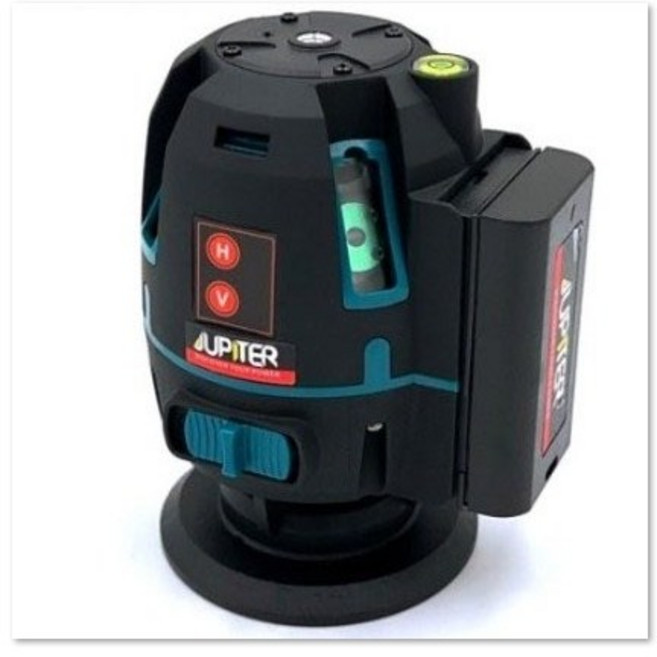 사은품 증정 주피터 5D 미니 레이저레벨기 4V1D 그린빔 녹색불 레이저 수직 측정기 수평, 1개